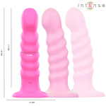 INTENSE - CINDY VIBRATOR SIZE L SPIRAL DESIGN 10 VIBRATIONS PINK REMOTE CONTROL - Image 2