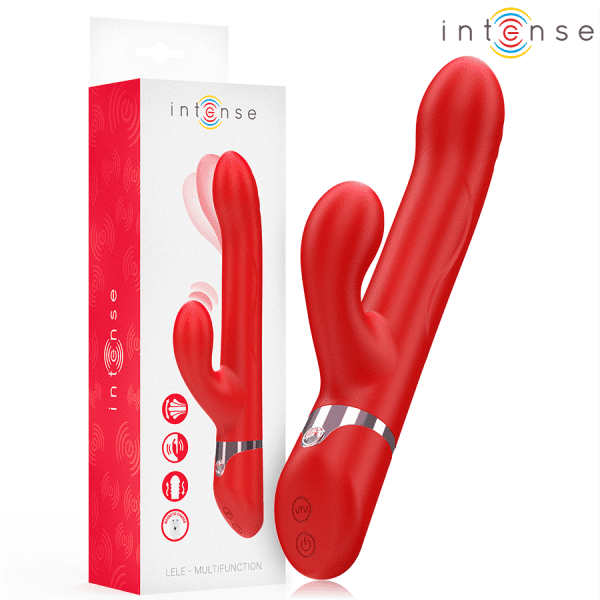 INTENSE - LELE MULTIFUNCTION VIBRATOR ROTATING & OSCILLATION & STIMULATION RED
