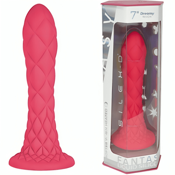 SILEXD - DREAMY DILDO FANTASY LIQUID SILICONE THERMOREACTIVE FUCHSIA 18.5 CM