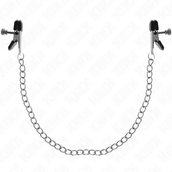 KINK - FLAT CHAIN NIPPLE CLAMPS SILVER 34 CM