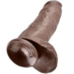 KING COCK - 12 DILDO BROWN WITH BALLS 30.48 CM - Image 2