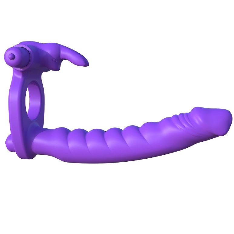 img_35513_ea0634ea58418510032a719875a51b30_1 FANTASY C-RINGZ - SILICONE DOUBLE VIBRATOR RABBIT - Image 1