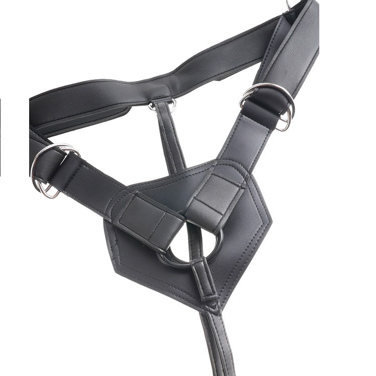 img_35747_73981ceefd9e6fd0a252fd98ac79cac8_1 KING COCK - HARNESS WITH REALISTIC PENIS BROWN 20.3 CM - Image 2