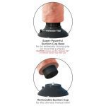KING COCK - 25.5 CM VIBRATING COCK WITH BALLS FLESH - Image 2