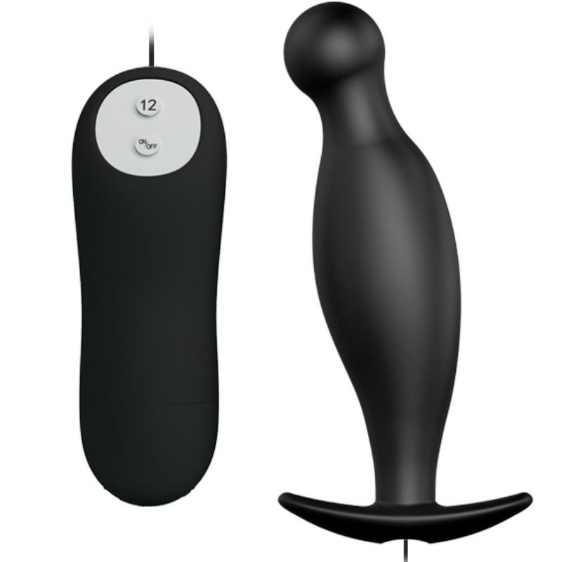 img_49889_f9ad7199943e67a2b815f04d2ce8301e_1 PRETTY LOVE - SILICONE ANAL PLUG 12 VIBRATION MODES BLACK - Image 1