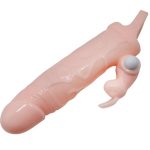 BAILE - BRAVE MAN PENIS COVER WITH RABBIT AND DOUBLE ENGINE FLESH 16.5 CM - Image 2