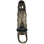 BAILE - BRAVE MAN PENIS COVER WITH CLIT AND ANAL STIMULATION DOUBLE BULLET BLACK 16.5 CM - Image 2