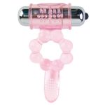 BAILE - SILICONE RING 10 TONGUE RHYTHMS WITH PINK VIBRATION - Image 2