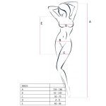 PASSION - WOMAN BS025 BODYSTOCKING WHITE DRESS STYLE ONE SIZE - Image 2