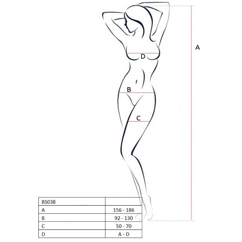 img_63544_df6e184684a087bfb53fd05ab2cc3996_1 PASSION - WOMAN BS038 WHITE BODYSTOCKING ONE SIZE - Image 2