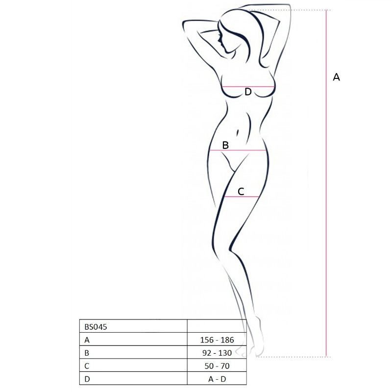 img_63587_0e1d1bbf836c95b9a31100f76fbd8e68_1 PASSION - WOMAN BS045 WHITE BODYSTOCKING ONE SIZE - Image 2