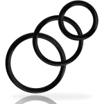 ADDICTED TOYS - RINGS SET FOR PENIS BLACK - Image 2