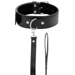 DARKNESS - POSTURE NECKLACE WITH LEATHER CHAIN - Image 2
