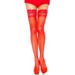 LEG AVENUE - PLUS SIZE SHEER STAY UPS RED PLUS SIZE - Image 2