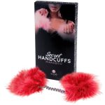 SECRETPLAY - RED MARABOU HANDCUFFS - Image 2