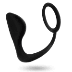 ADDICTED TOYS - ANAL PLUG WITH BLACK PENIS RING - Image 2