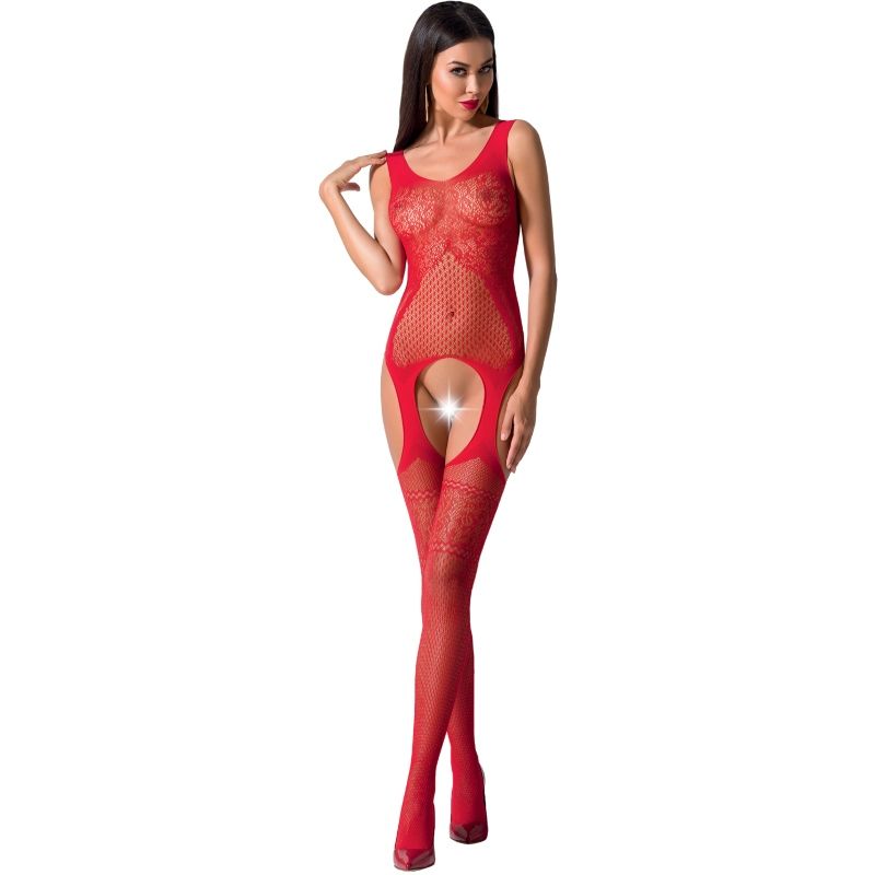 img_83106_c25e6d22c0fa08a39ca0baf2f31e04bf_1 PASSION - WOMAN BS061 RED BODYSTOCKING ONE SIZE - Image 1