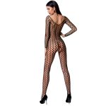 PASSION - WOMAN BS068 BODYSTOCKING BLACK ONE SIZE - Image 2
