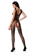 PASSION - WOMAN BS069 BODYSTOCKING BLACK ONE SIZE - Image 2