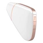 SATISFYER - LOVE TRIANGLE AIR PULSE STIMULATOR & VIBRATOR WHITE - Image 2