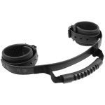 FETISH SUBMISSIVE - NOPRENE LINING HANDCUFFS WITH HANDLE - Image 2