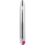 OHMAMA - RECHARGEABLE SILVER VIBRATOR 10 MODES 18.5 CM - Image 2