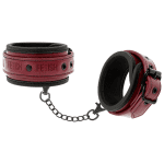 FETISH SUBMISSIVE DARK ROOM - VEGAN LEATHER ANKLE HANDCUFFS WITH NEOPRENE LINING - Image 2