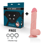 ROCKARMY - HARNESS + LIQUID SILICONE PREMIUM SPITFIRE REALISTIC 21 CM -O- 4.62 CM - Image 2